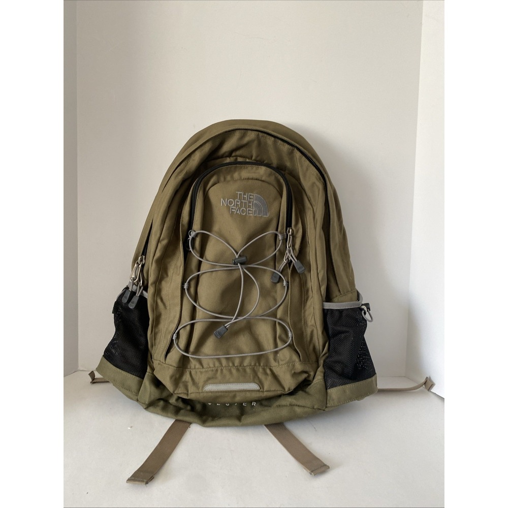 The North Face Jester Olive/Black Hiking Backpack Zip Closure External Pockets